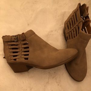 Tan booties